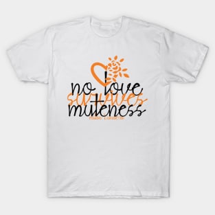 no love survives muteness MILAN KUNDERA BY CHAKIBIUM T-Shirt